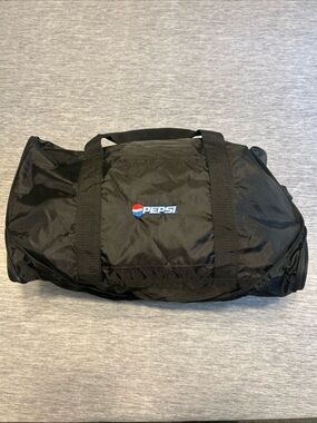 Pepsi Embroidered Logo Collapsible Duffle Bag Gym Bag